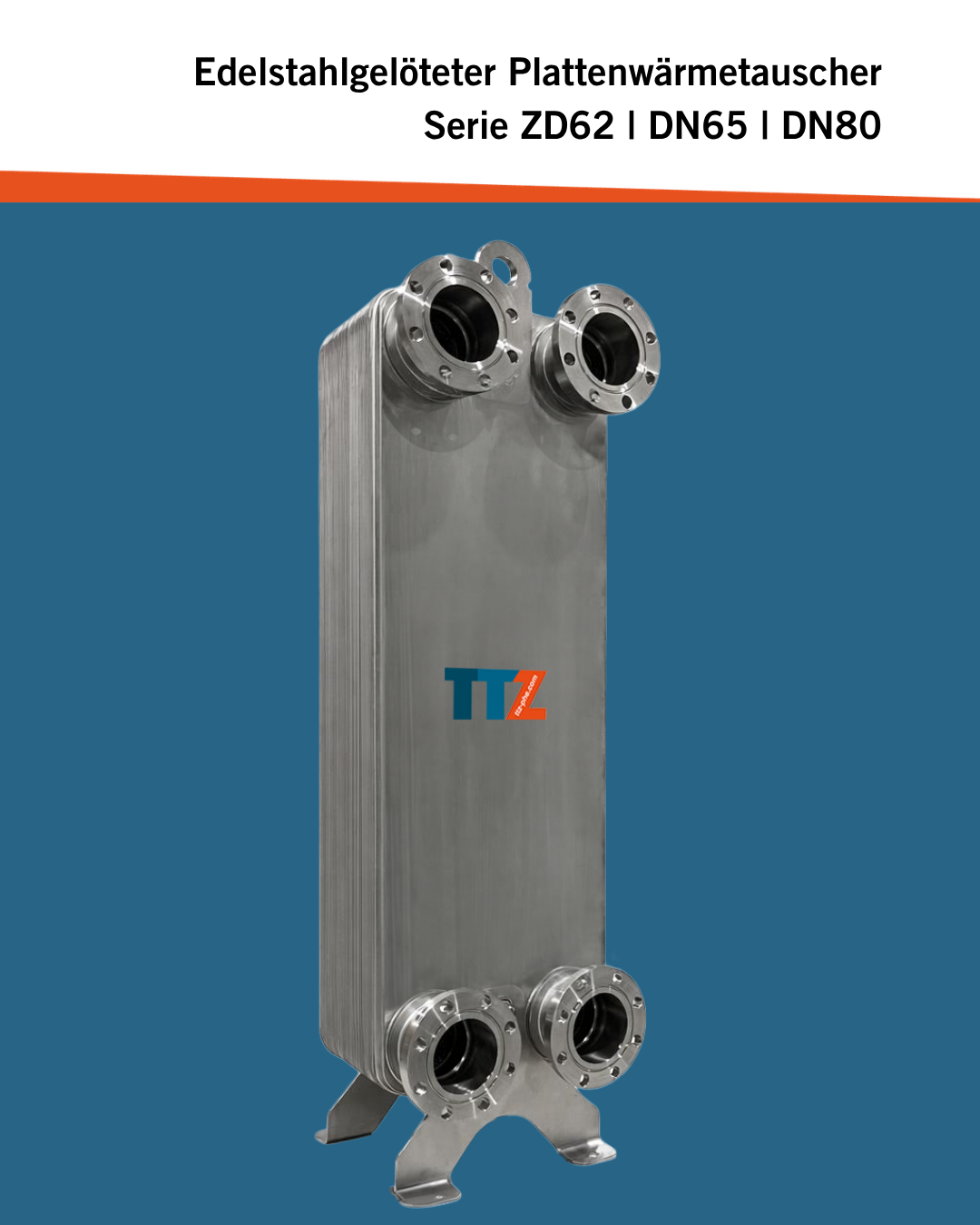 Edelstahlgelöteter Plattenwärmeübertrager